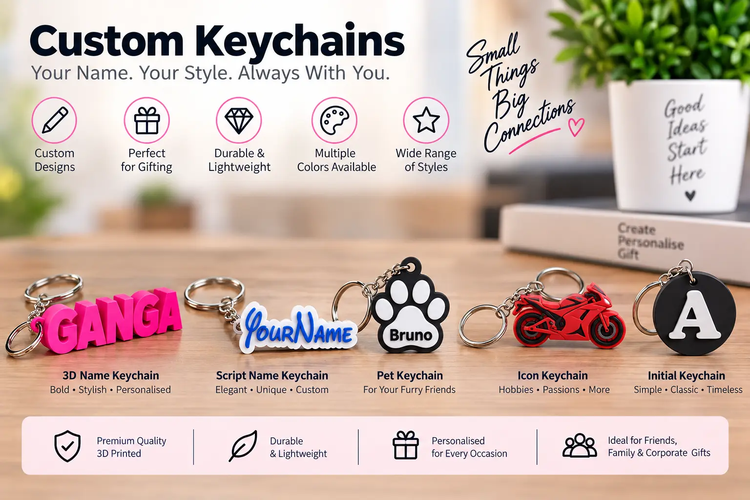 Custom keychains