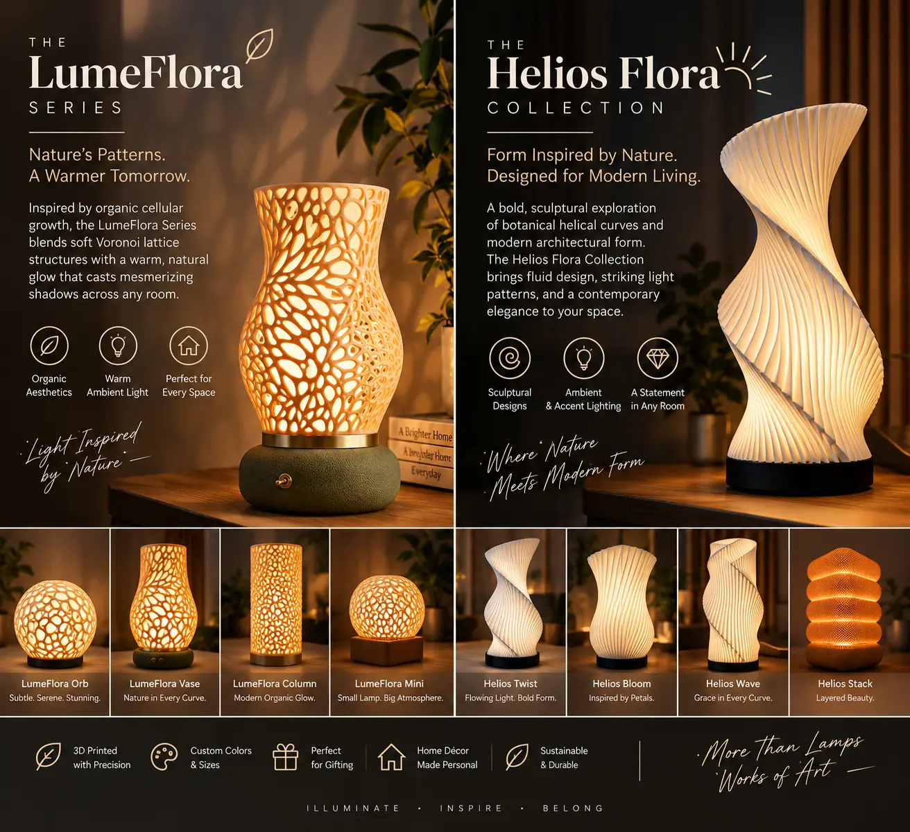 LumeFlora Series and Helios Flora Collection