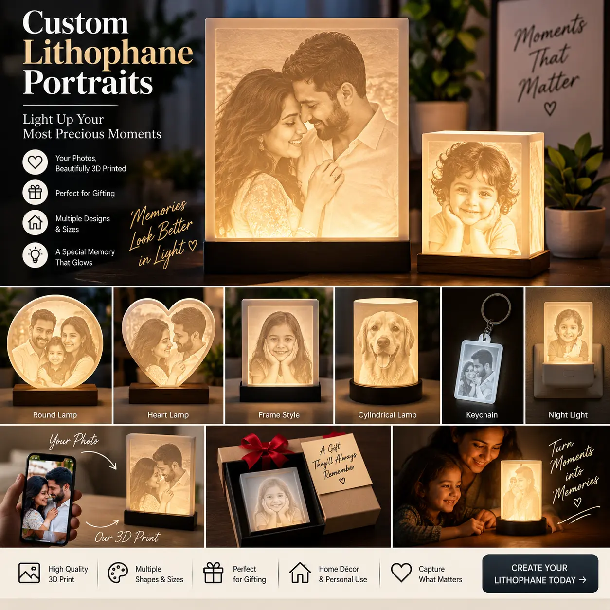Lithophane portraits
